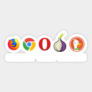 Ultimate weapon for Nerd & Geek's browser of your choice Sticker